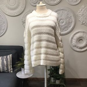Cozy white sweater